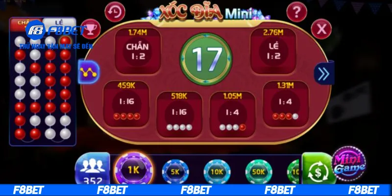 Điểm khác biệt của xóc đĩa mini game